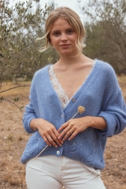 Mohair cardigan - MARIA - Nina Kendosa